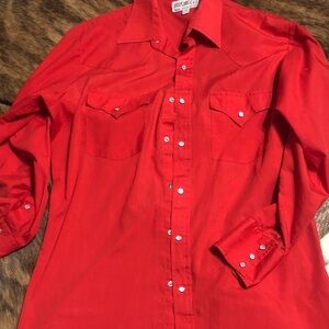 Sheplers vintage pearl snap shirt in 15 1/2-32